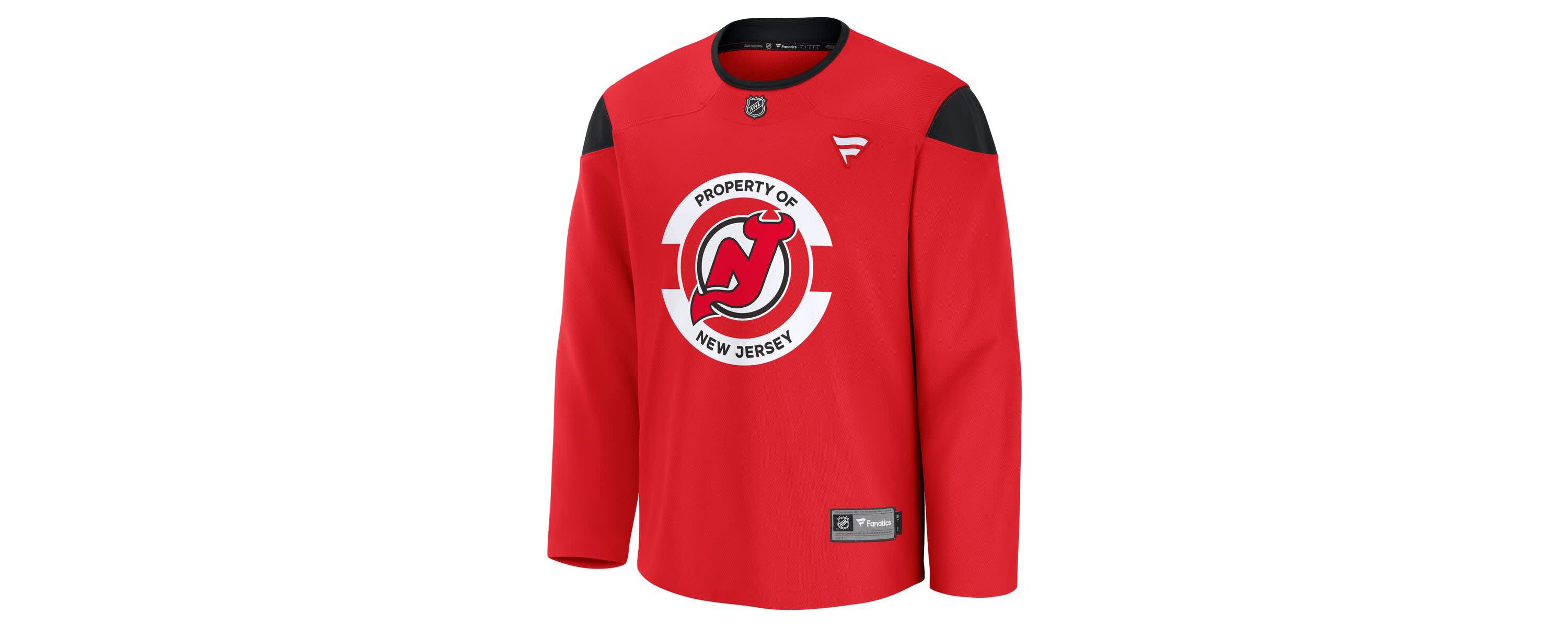 NHL Fanatics New Jersey Devils Team Practice Jersey