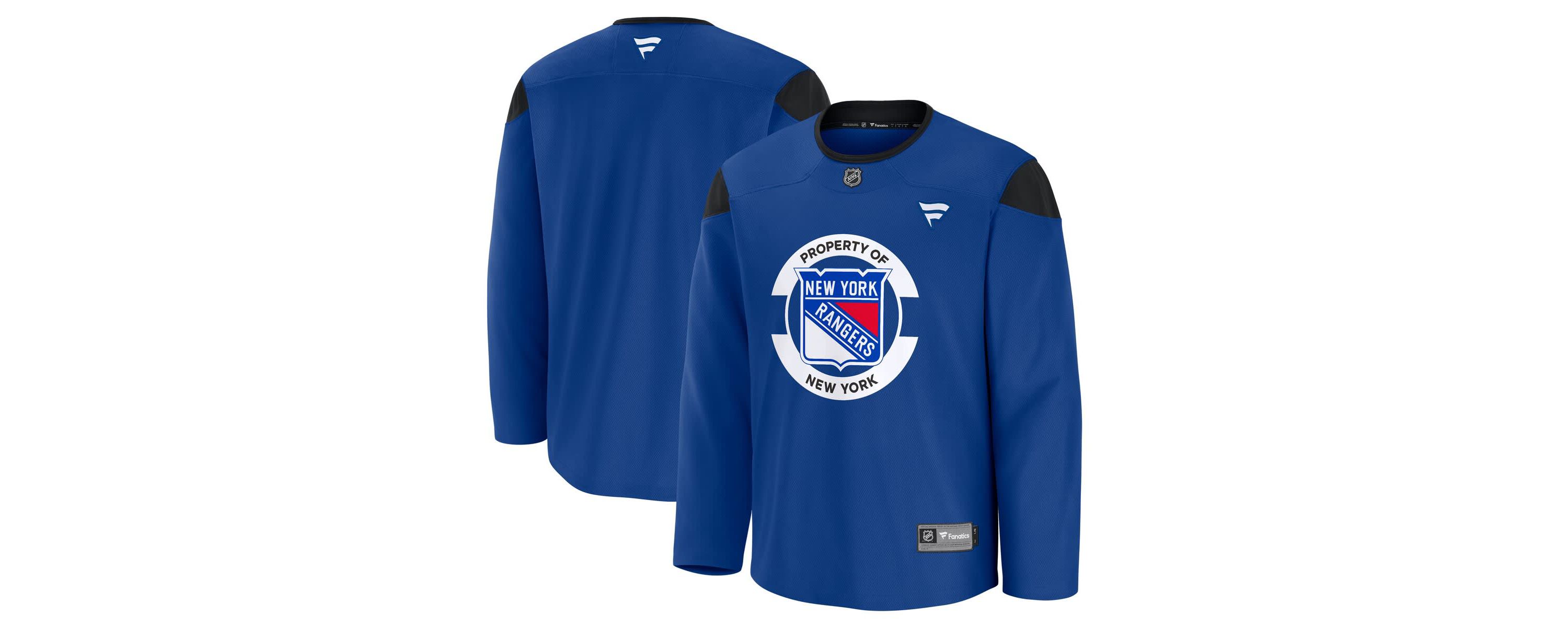 NHL Fanatics New York Rangers Team Practice Jersey