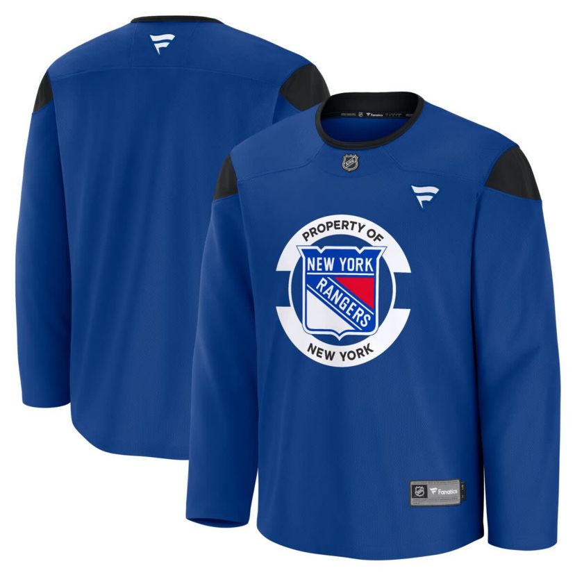 NHL Fanatics New York Rangers Team Practice Jersey