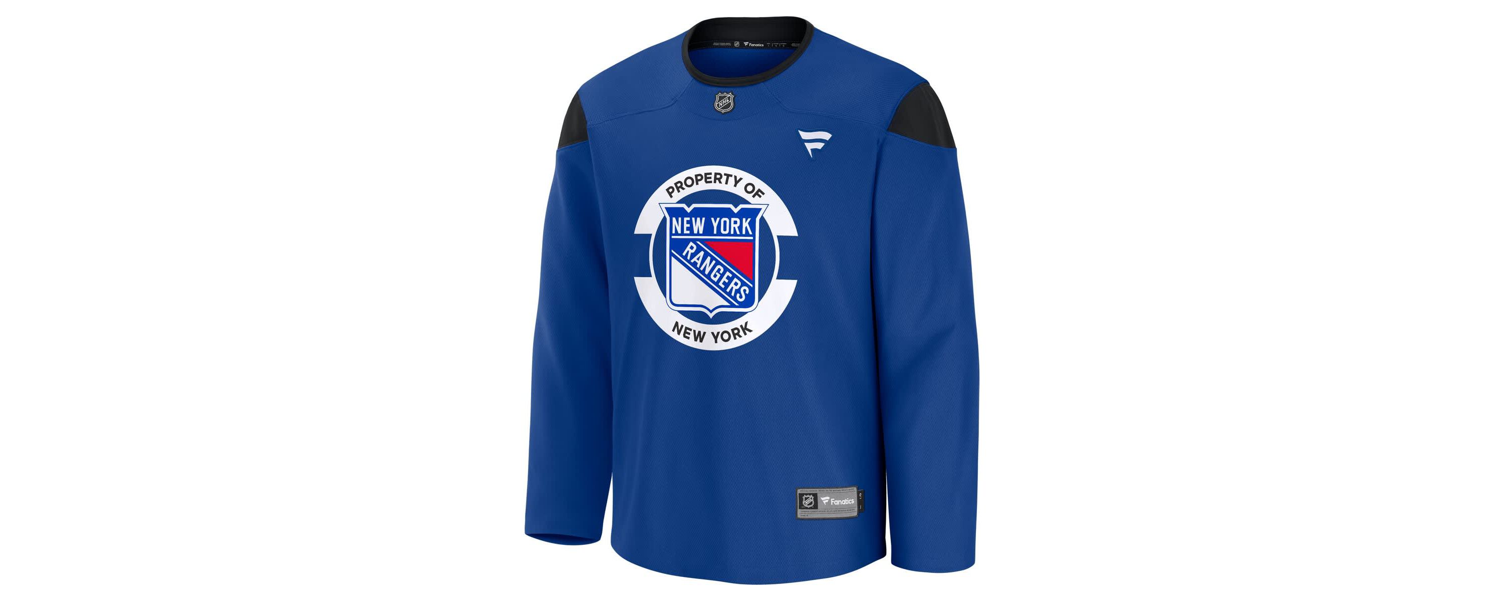 NHL Fanatics New York Rangers Team Practice Jersey