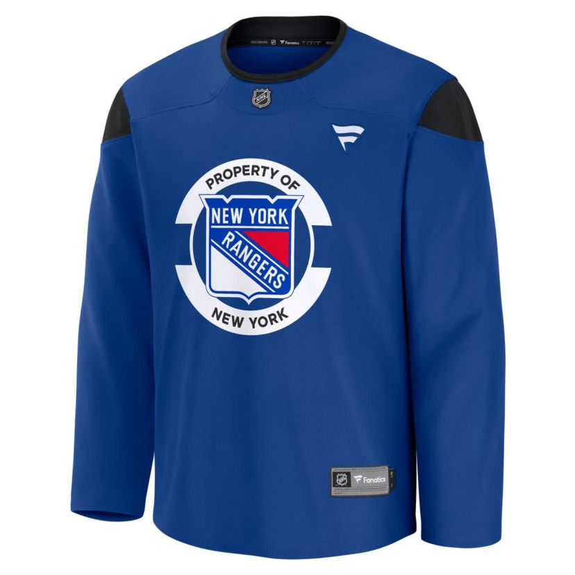 NHL Fanatics New York Rangers Team Practice Jersey