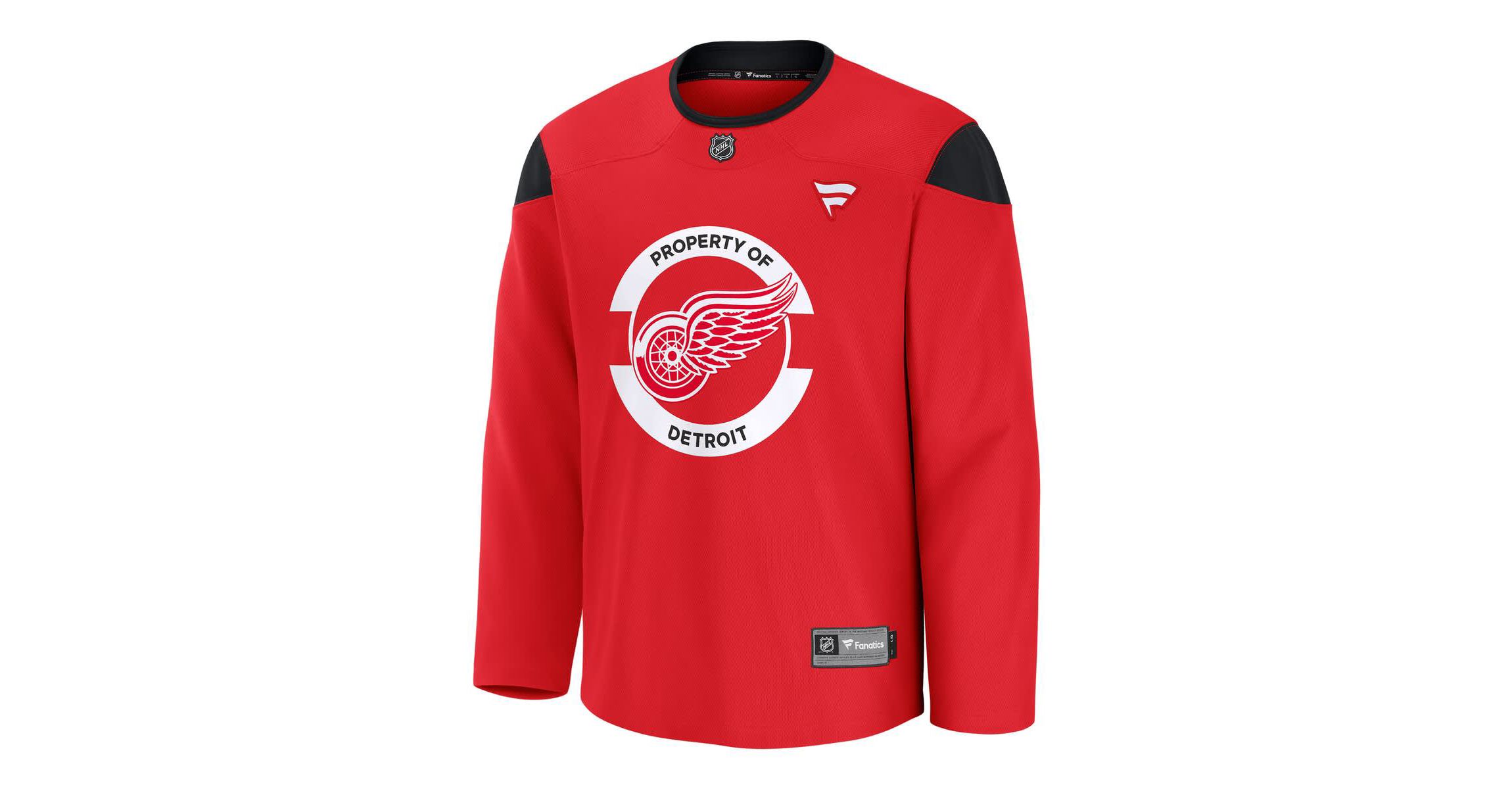 NHL Fanatics Detroit Wings Home Practice Jersey