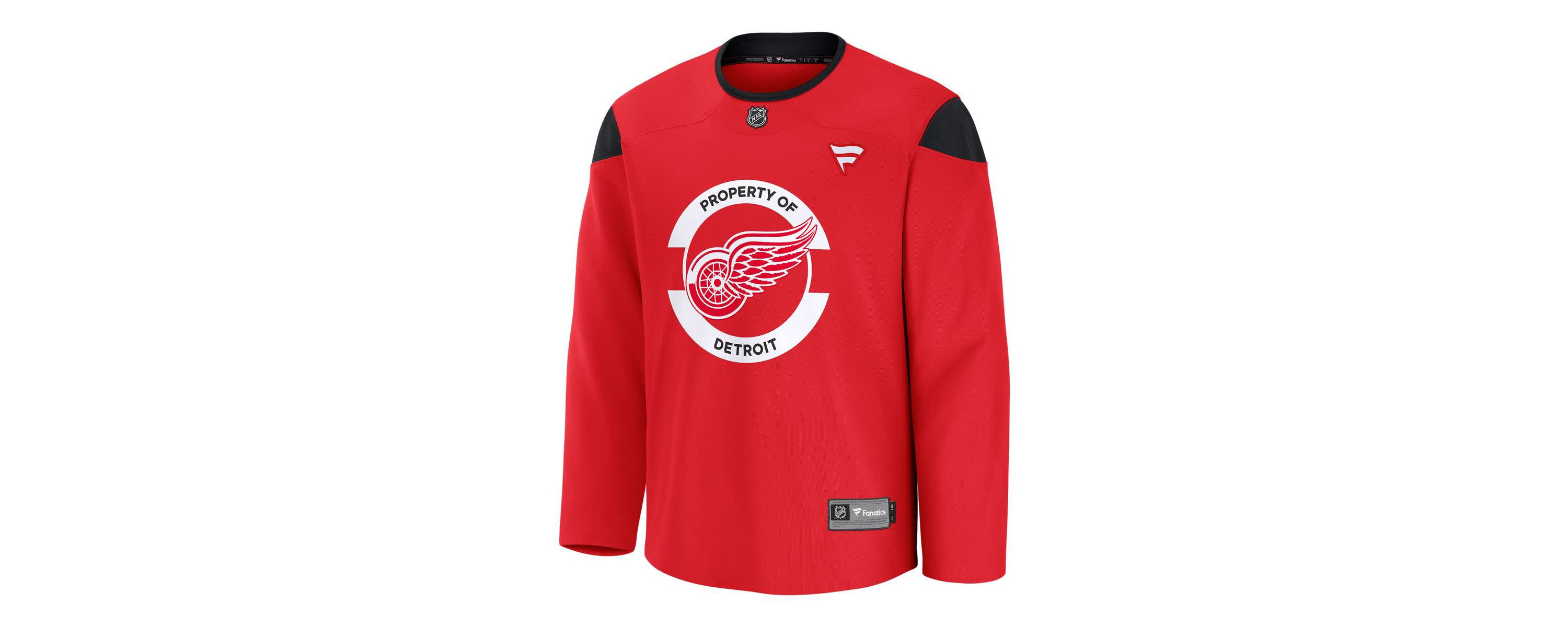 NHL Fanatics Detroit Wings Home Practice Jersey