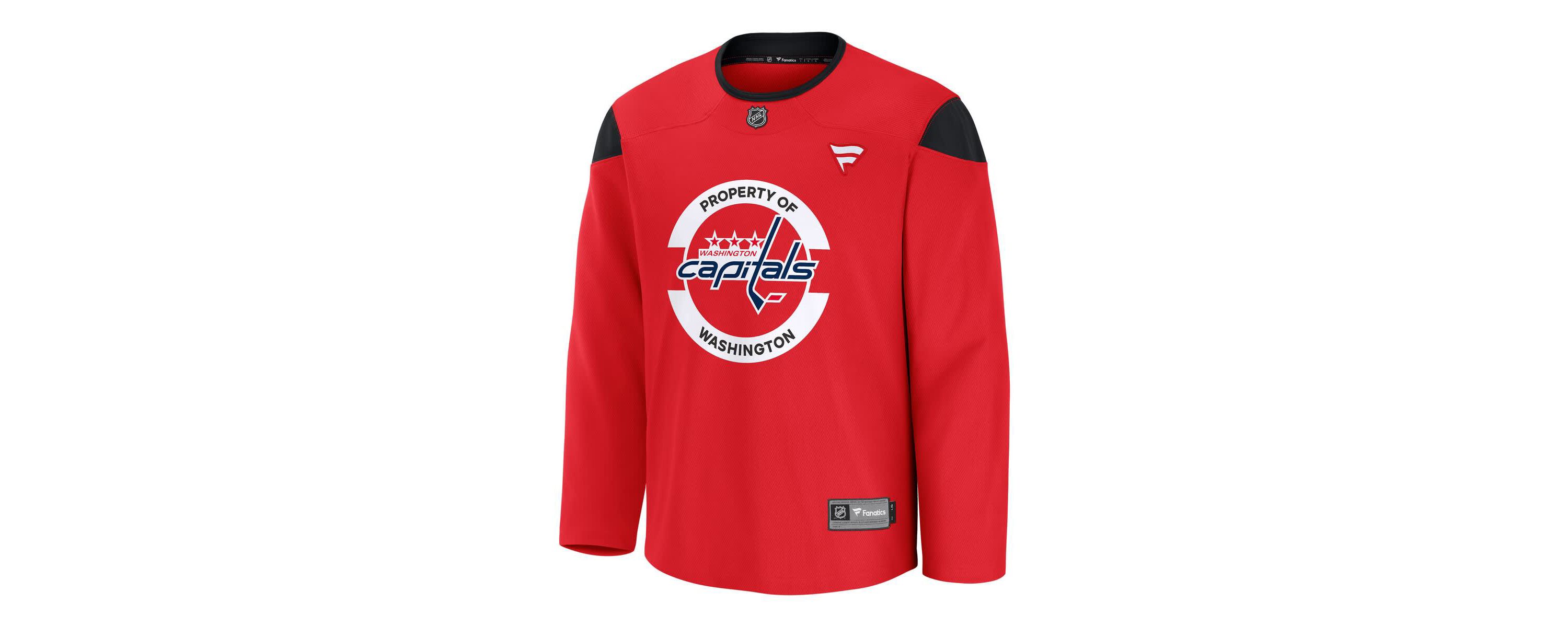 NHL Fanatics Washington Capitals Home Practice Jersey