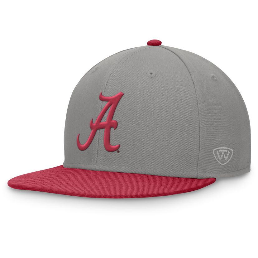 Alabama Crimson Tide NCAA Gray/Crimson Alabama Tide Rally Two-Tone Fitted Hat