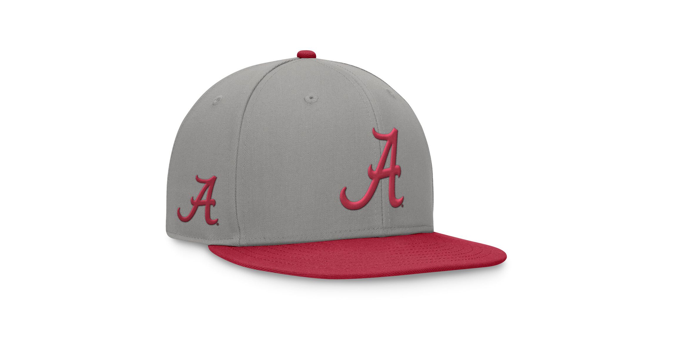Alabama Crimson Tide NCAA Gray/Crimson Alabama Tide Rally Two-Tone Fitted Hat