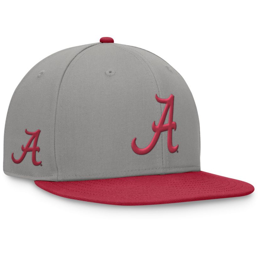 Alabama Crimson Tide NCAA Gray/Crimson Alabama Tide Rally Two-Tone Fitted Hat