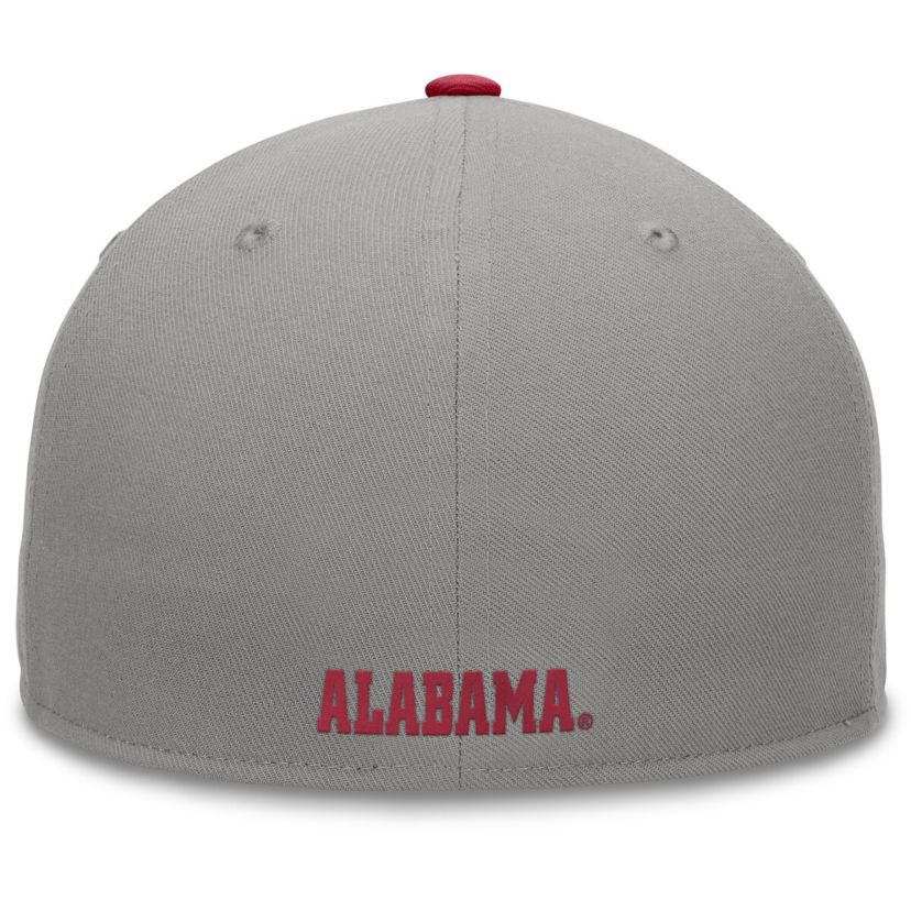 Alabama Crimson Tide NCAA Gray/Crimson Alabama Tide Rally Two-Tone Fitted Hat