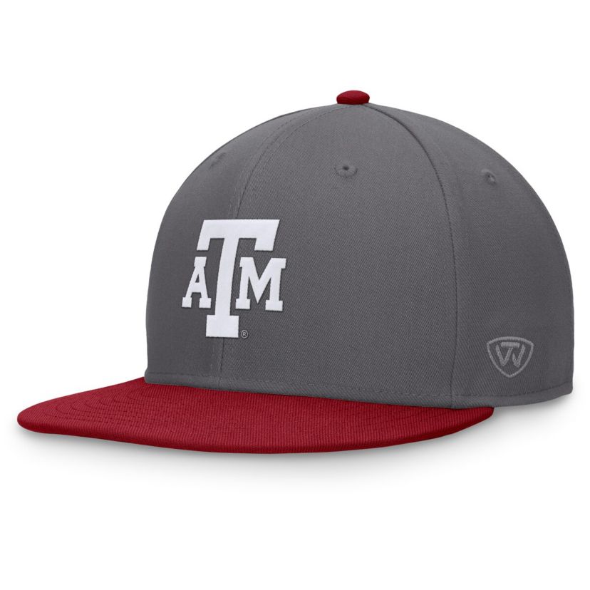 NCAA Gray/Maroon Texas A&M Aggies Rally Two-Tone Fitted Hat