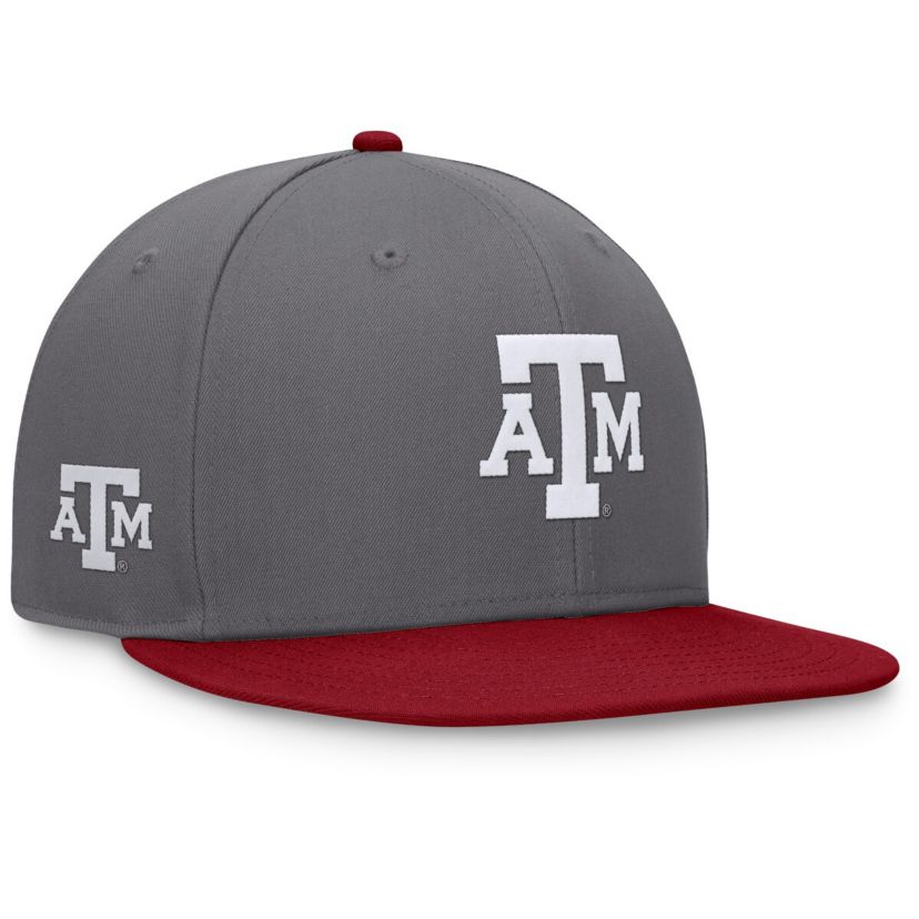 NCAA Gray/Maroon Texas A&M Aggies Rally Two-Tone Fitted Hat
