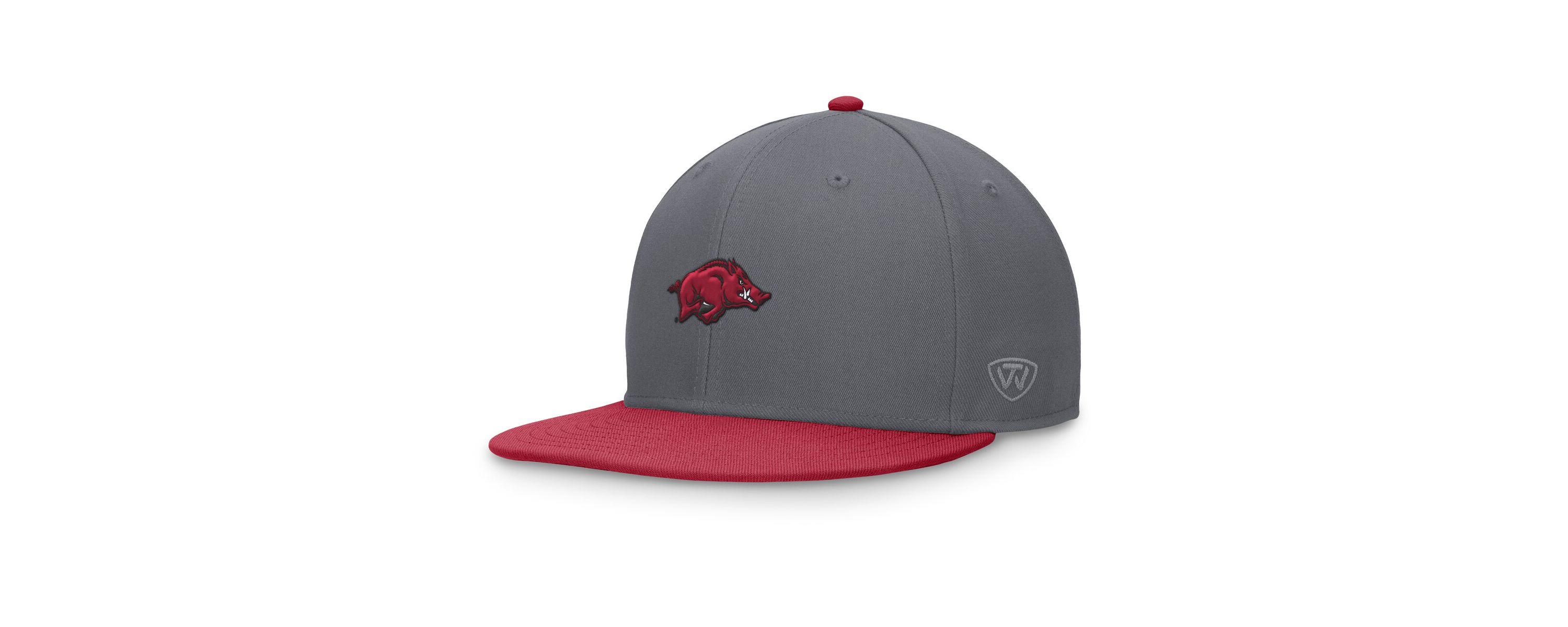 NCAA Gray/Cardinal Arkansas Razorbacks Rally Two-Tone Fitted Hat