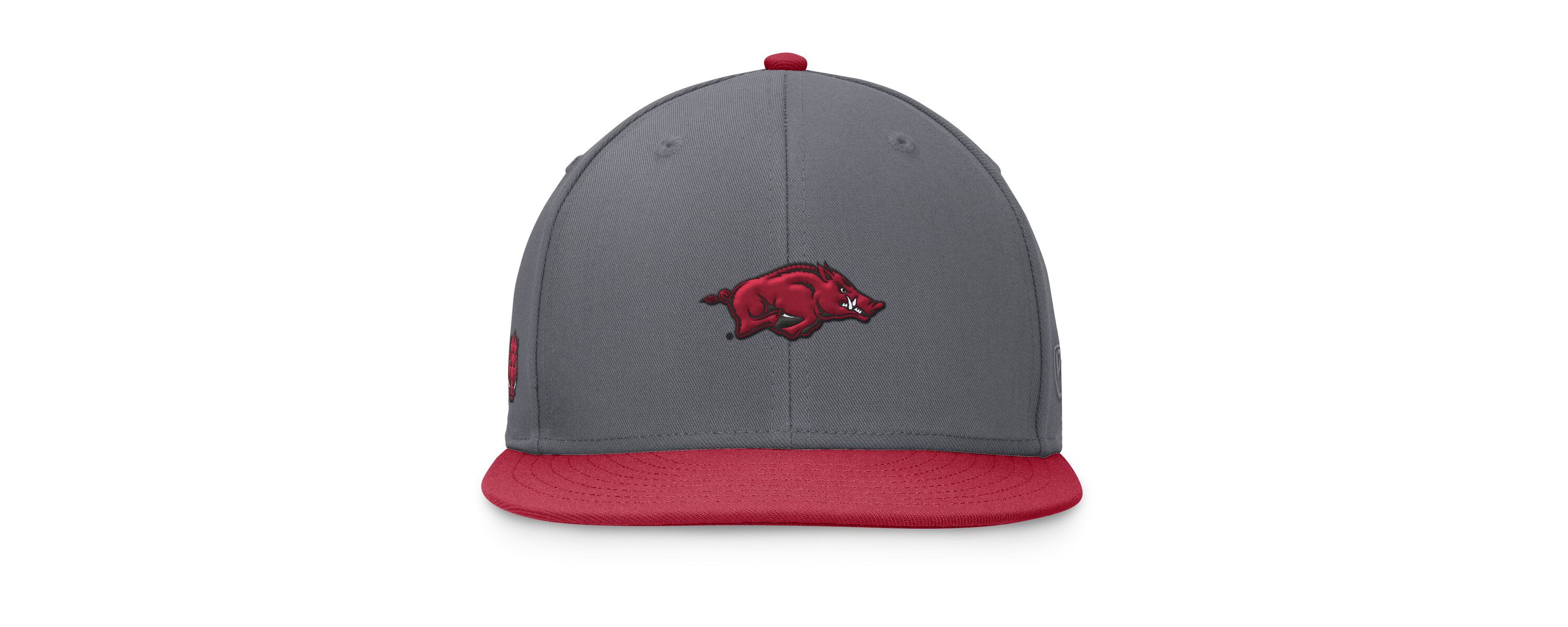 NCAA Gray/Cardinal Arkansas Razorbacks Rally Two-Tone Fitted Hat