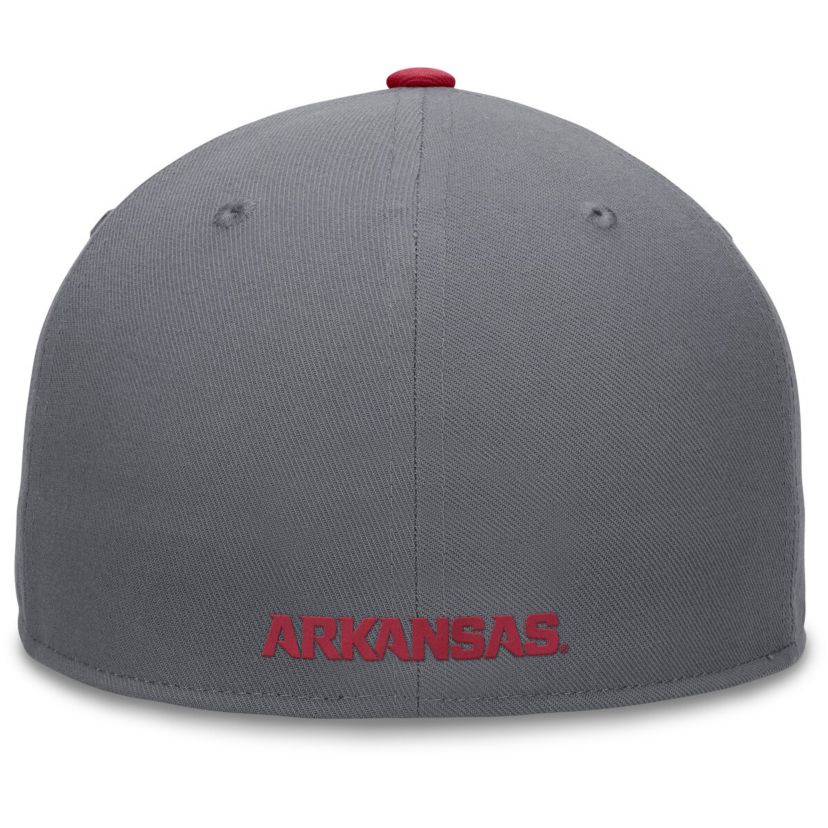 NCAA Gray/Cardinal Arkansas Razorbacks Rally Two-Tone Fitted Hat
