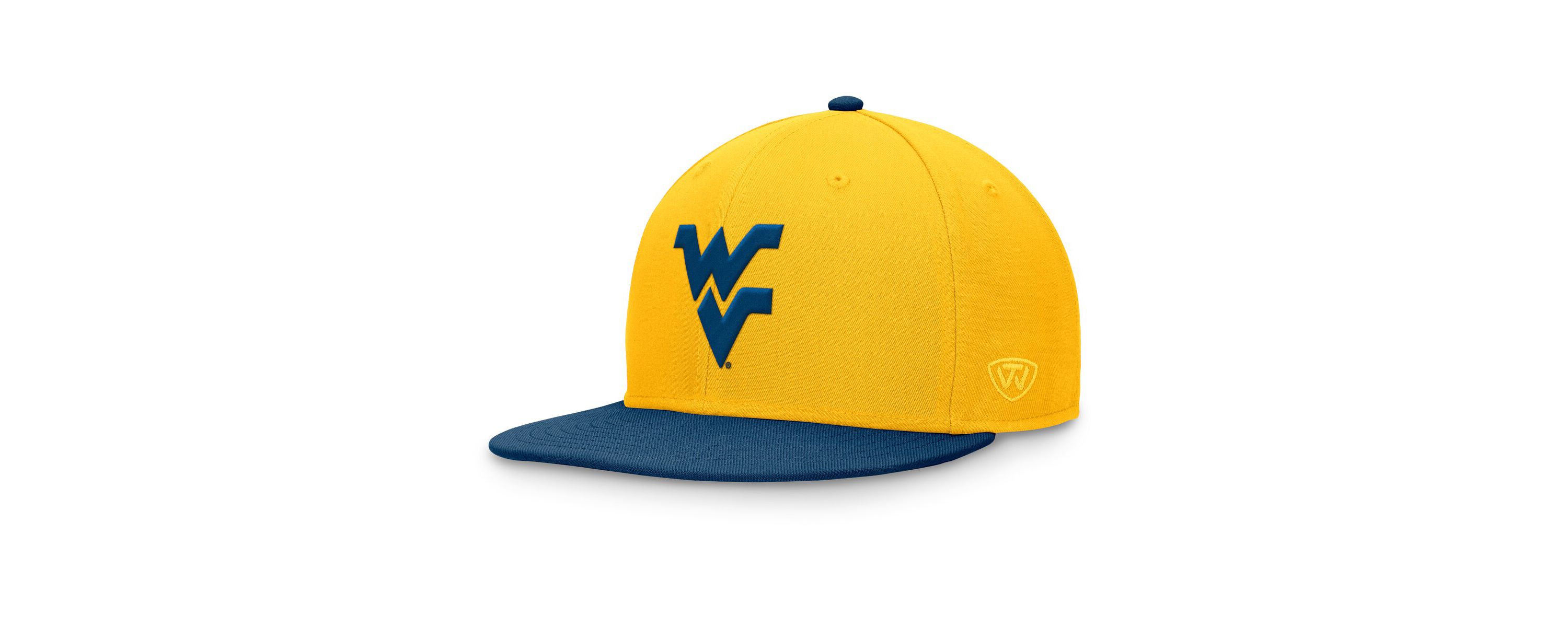 NCAA Gold/Navy West Virginia Mountaineers Rally Two-Tone Fitted Hat