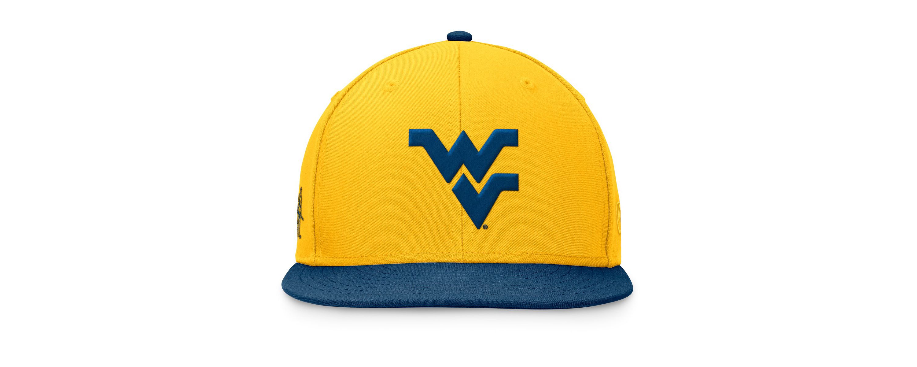 NCAA Gold/Navy West Virginia Mountaineers Rally Two-Tone Fitted Hat
