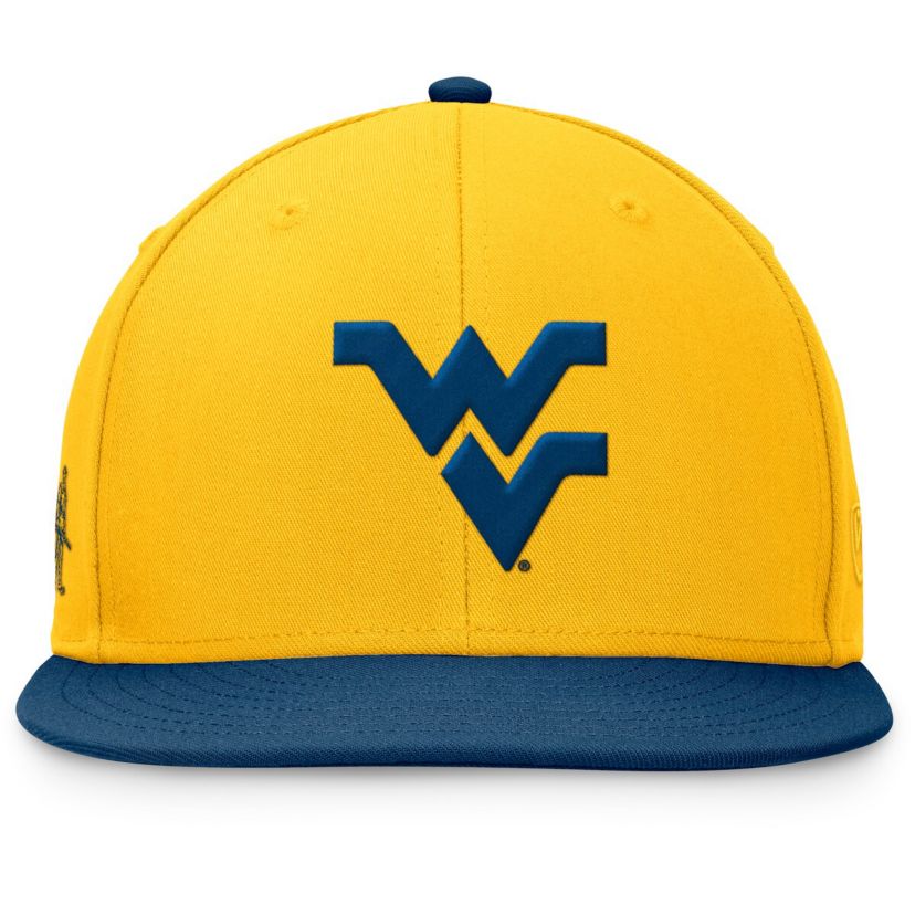 NCAA Gold/Navy West Virginia Mountaineers Rally Two-Tone Fitted Hat