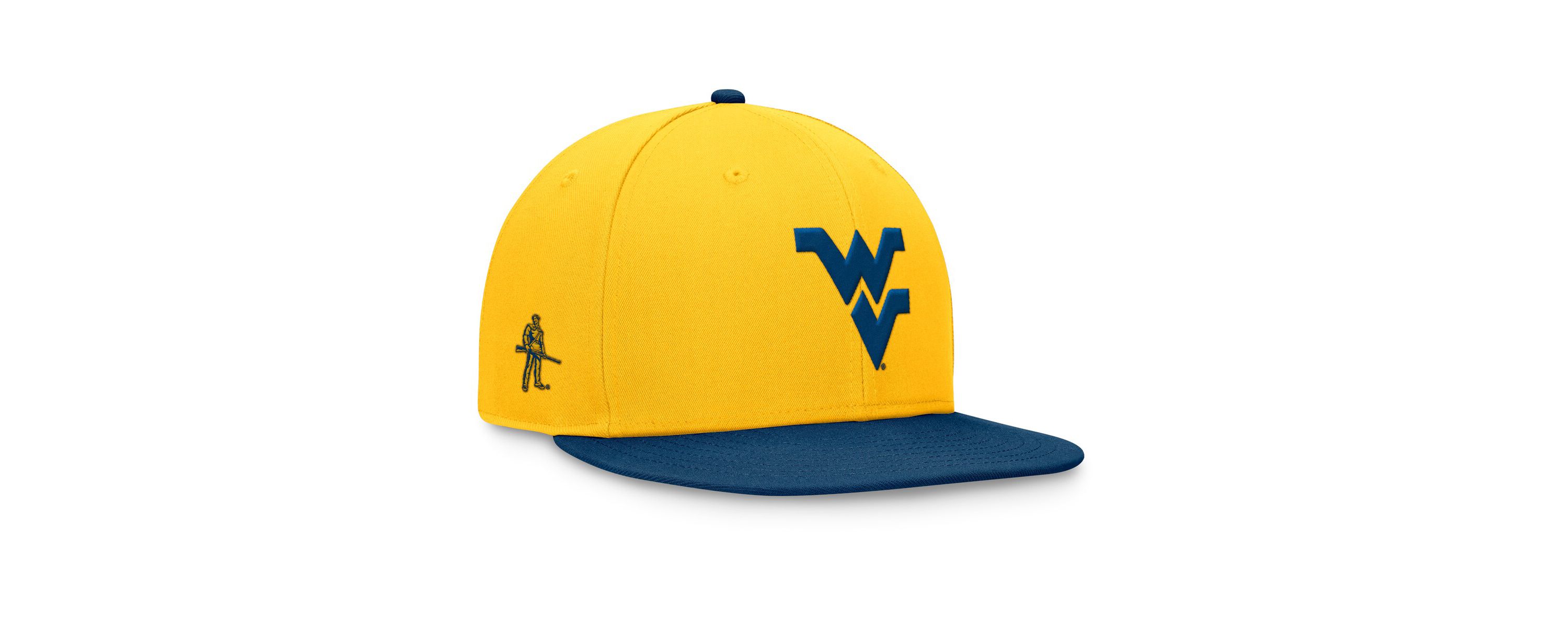 NCAA Gold/Navy West Virginia Mountaineers Rally Two-Tone Fitted Hat