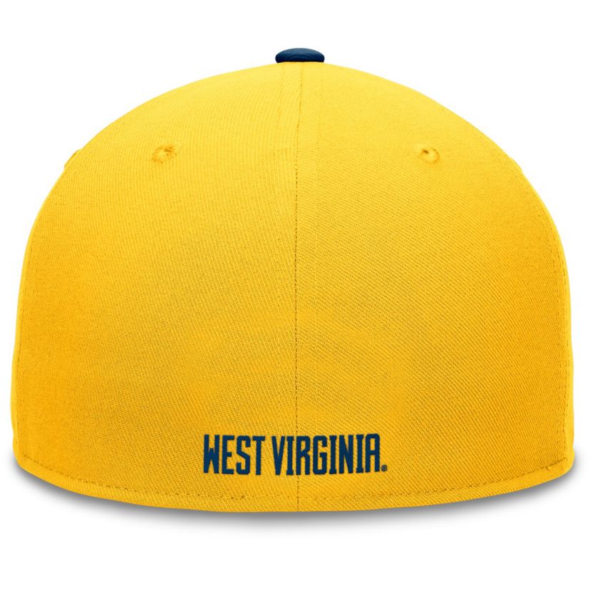 NCAA Gold/Navy West Virginia Mountaineers Rally Two-Tone Fitted Hat