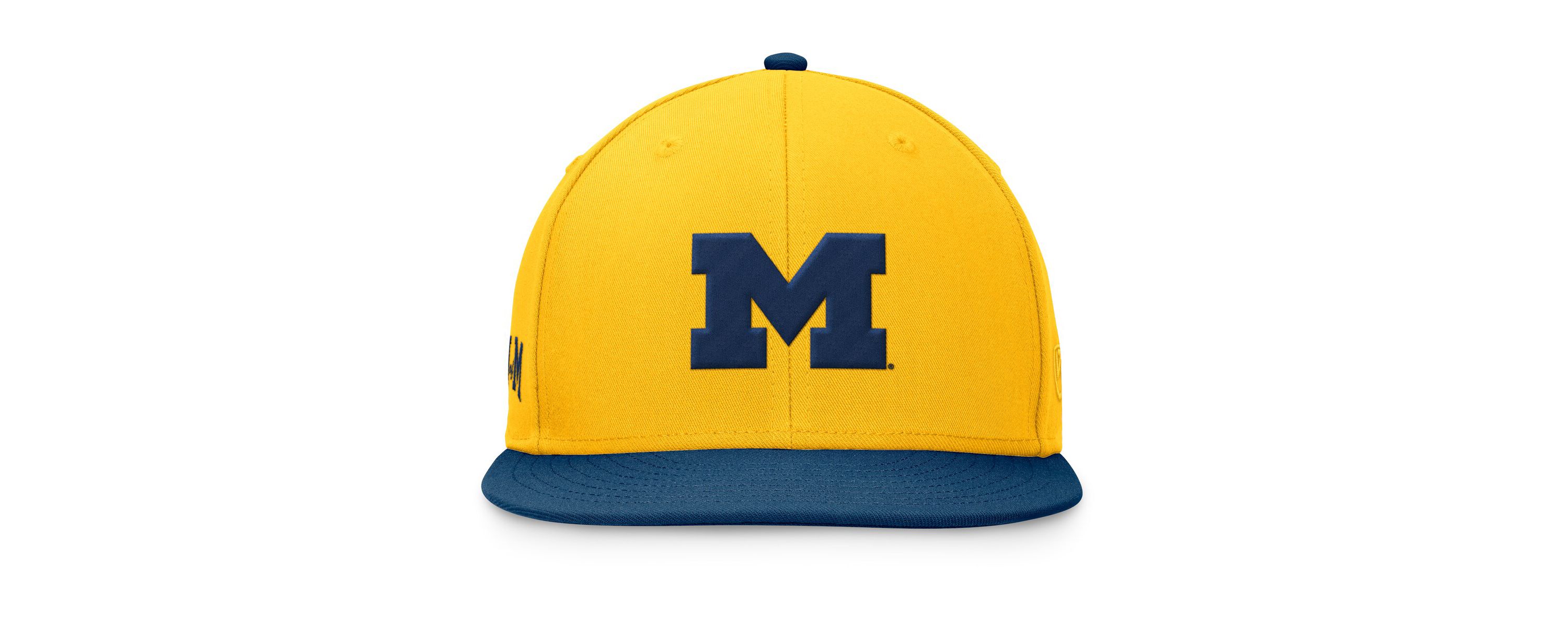 NCAA Maize/Navy Michigan Wolverines Rally Two-Tone Fitted Hat