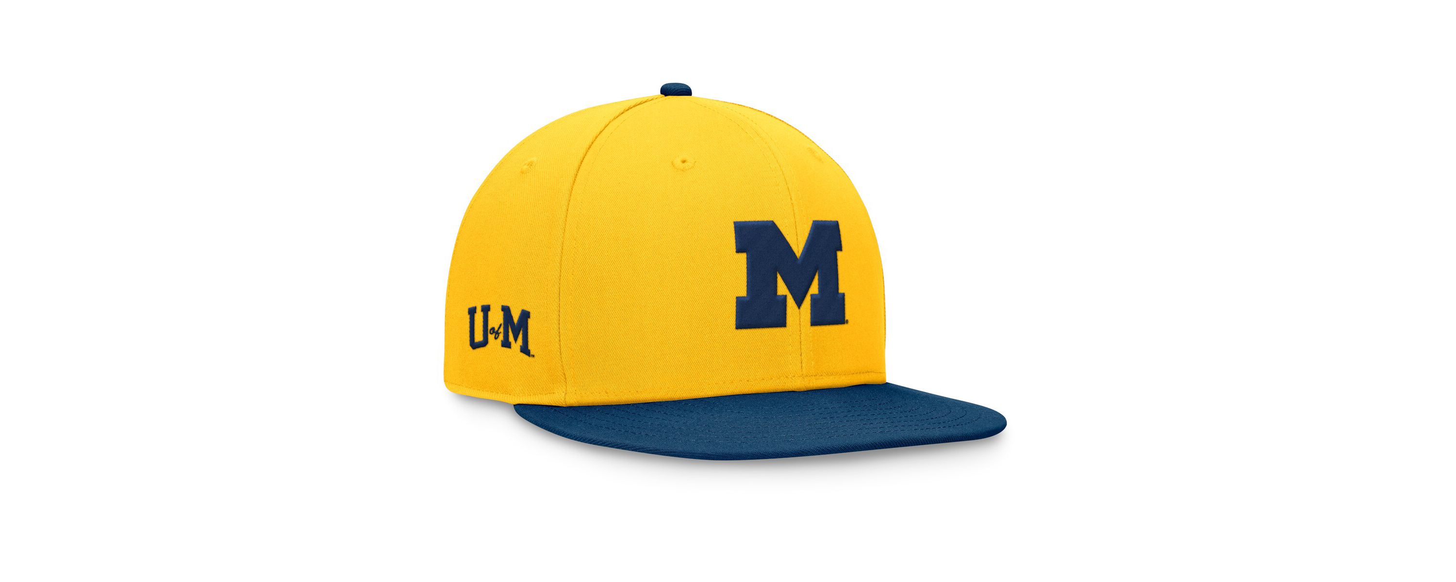 NCAA Maize/Navy Michigan Wolverines Rally Two-Tone Fitted Hat