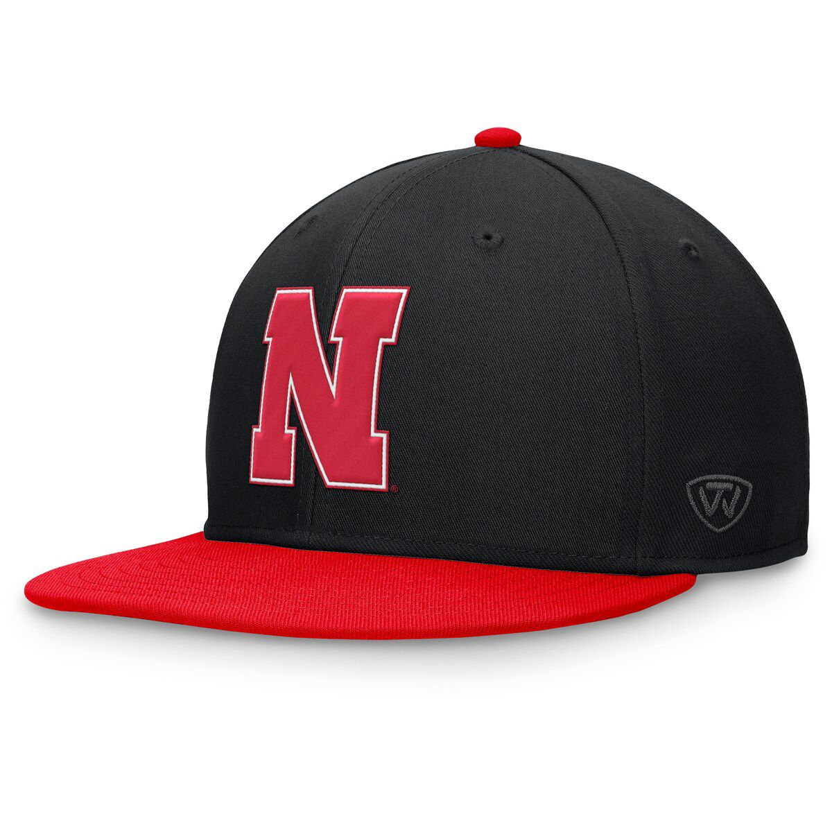 NCAA Black/Scarlet Nebraska Huskers Rally Two-Tone Fitted Hat