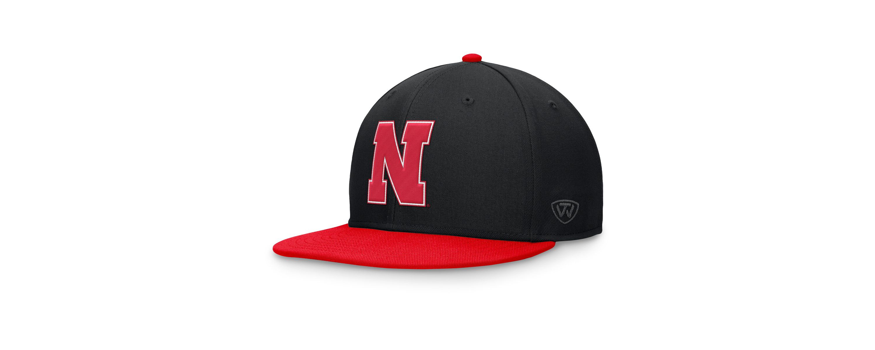 NCAA Black/Scarlet Nebraska Huskers Rally Two-Tone Fitted Hat