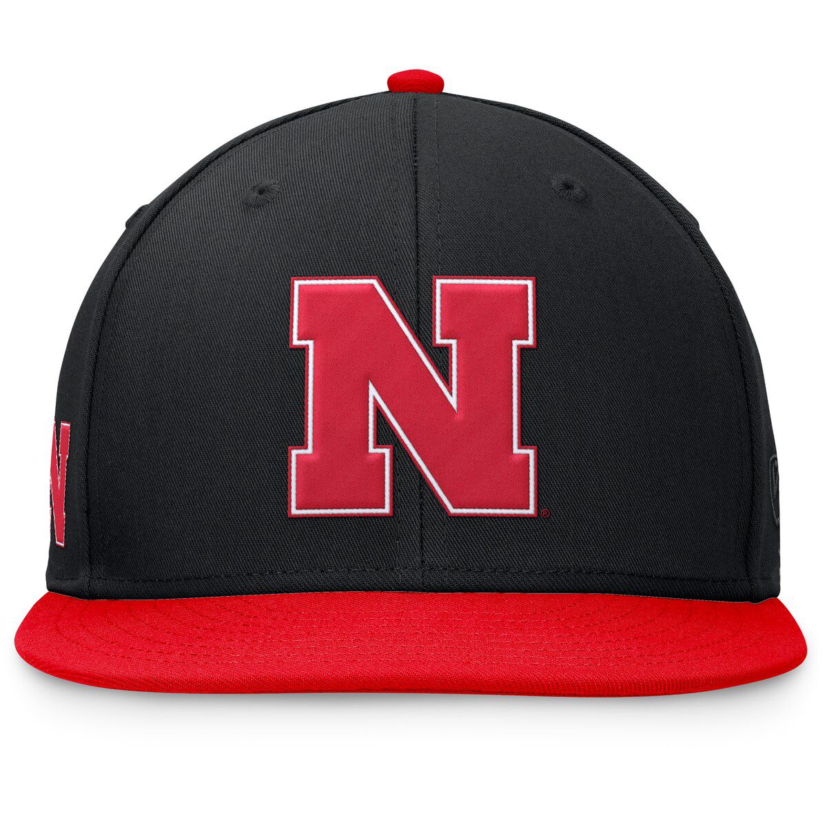 NCAA Black/Scarlet Nebraska Huskers Rally Two-Tone Fitted Hat