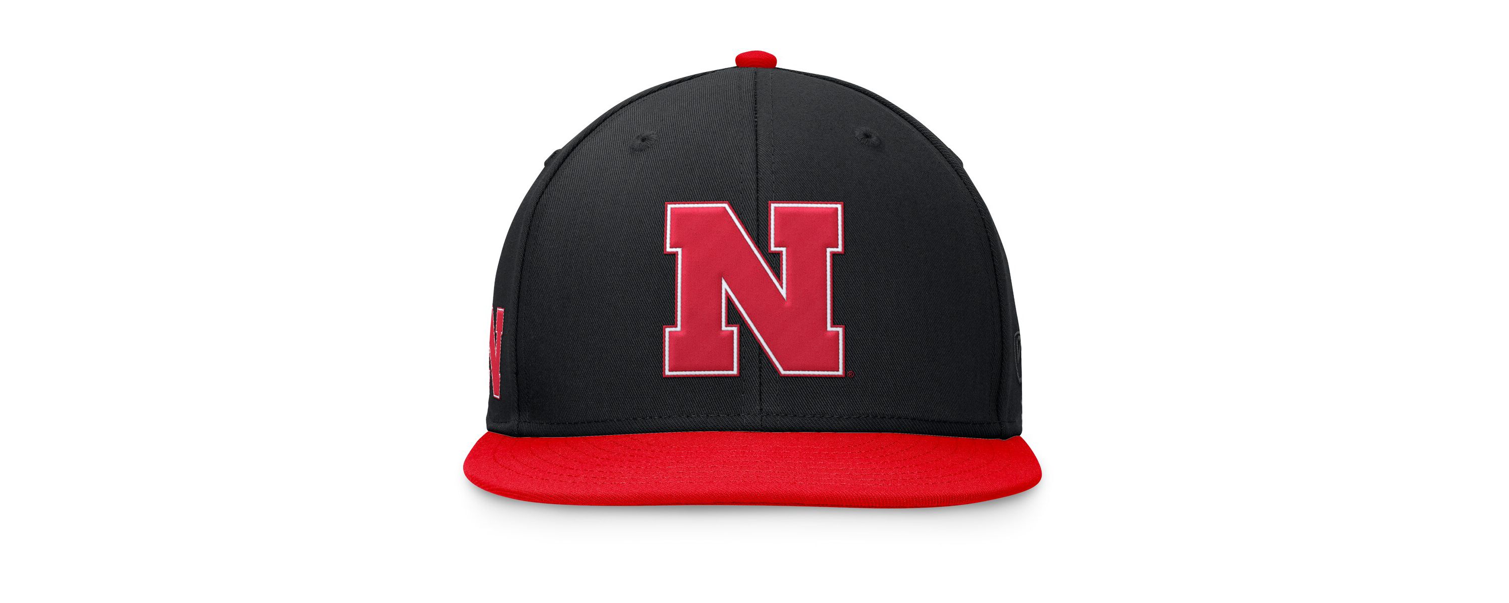 NCAA Black/Scarlet Nebraska Huskers Rally Two-Tone Fitted Hat