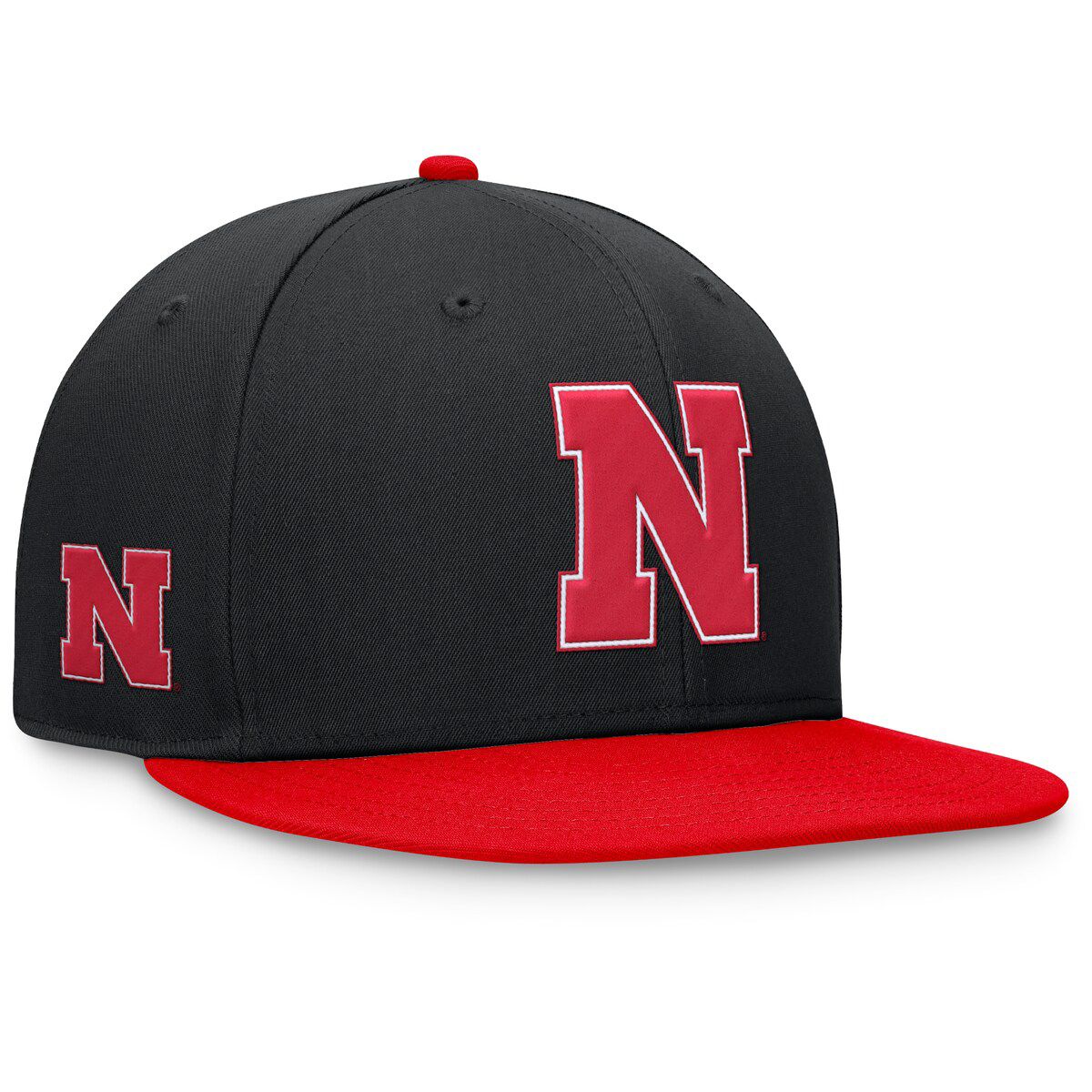 NCAA Black/Scarlet Nebraska Huskers Rally Two-Tone Fitted Hat