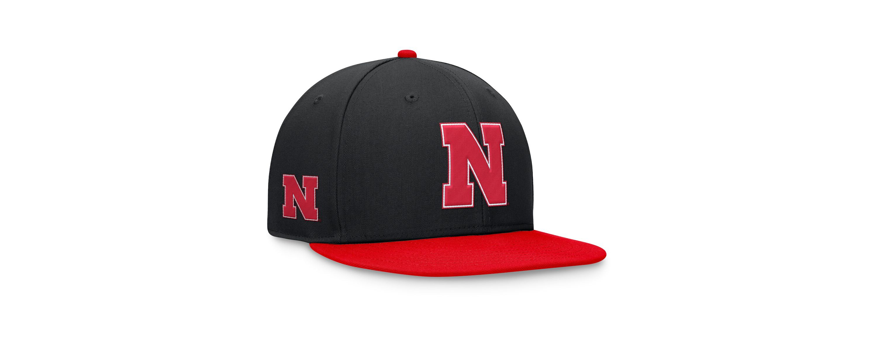 NCAA Black/Scarlet Nebraska Huskers Rally Two-Tone Fitted Hat