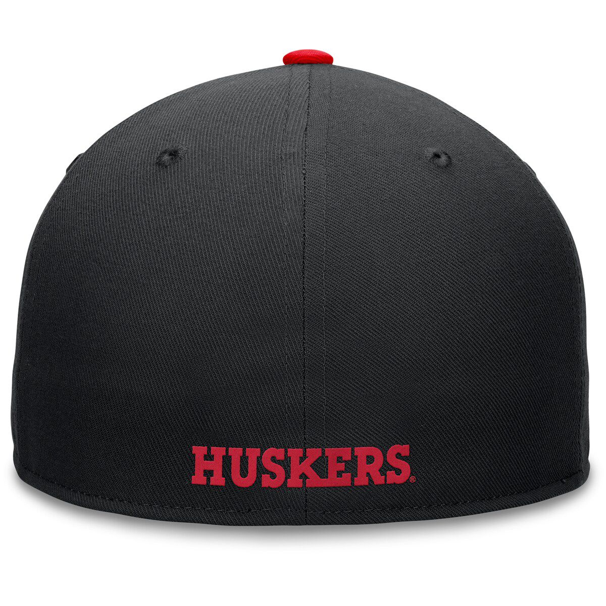 NCAA Black/Scarlet Nebraska Huskers Rally Two-Tone Fitted Hat