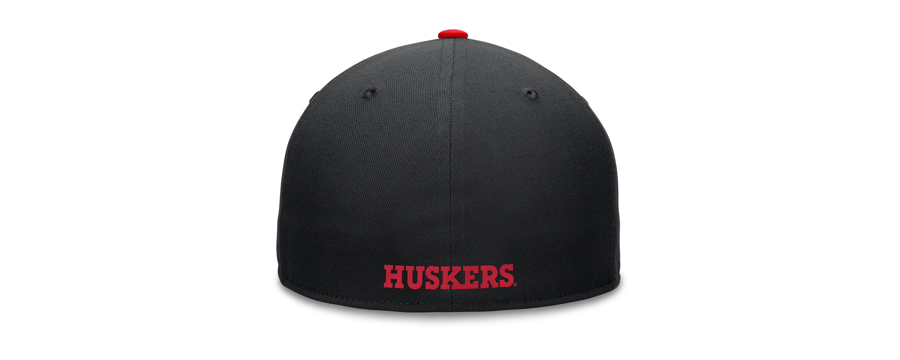 NCAA Black/Scarlet Nebraska Huskers Rally Two-Tone Fitted Hat