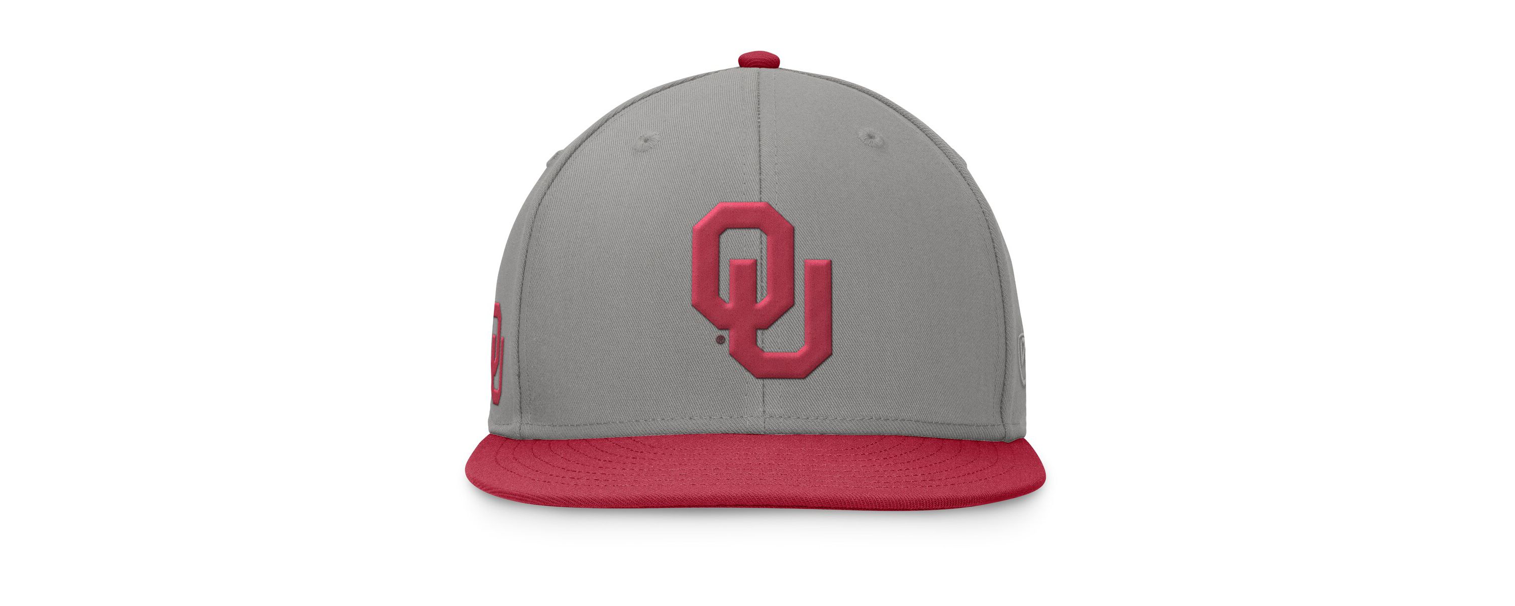 NCAA Gray/Crimson Oklahoma Sooners Rally Two-Tone Fitted Hat