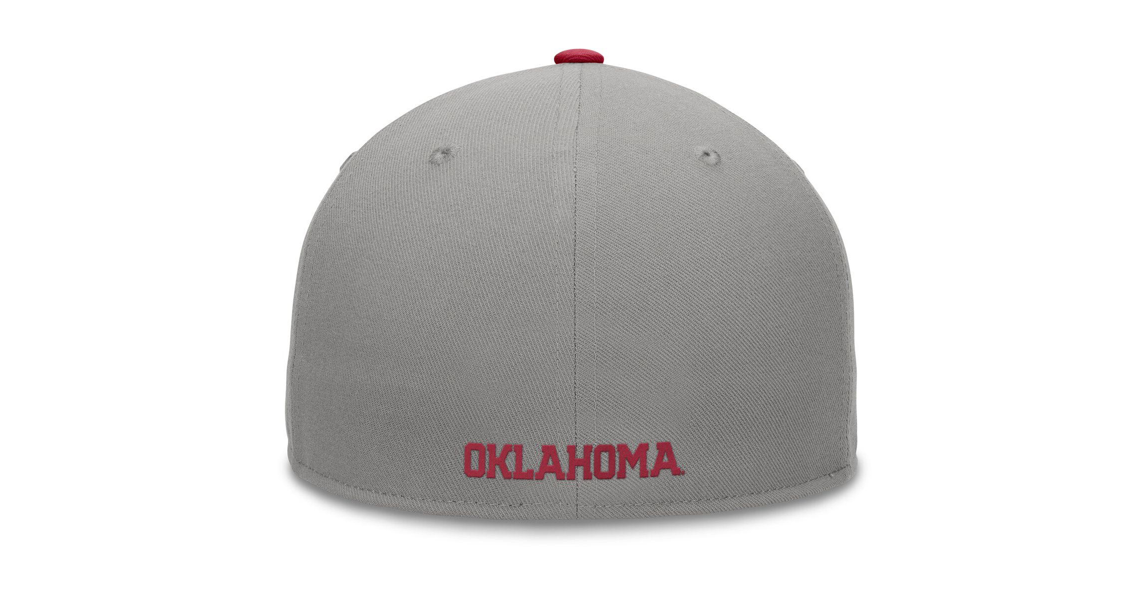 NCAA Gray/Crimson Oklahoma Sooners Rally Two-Tone Fitted Hat