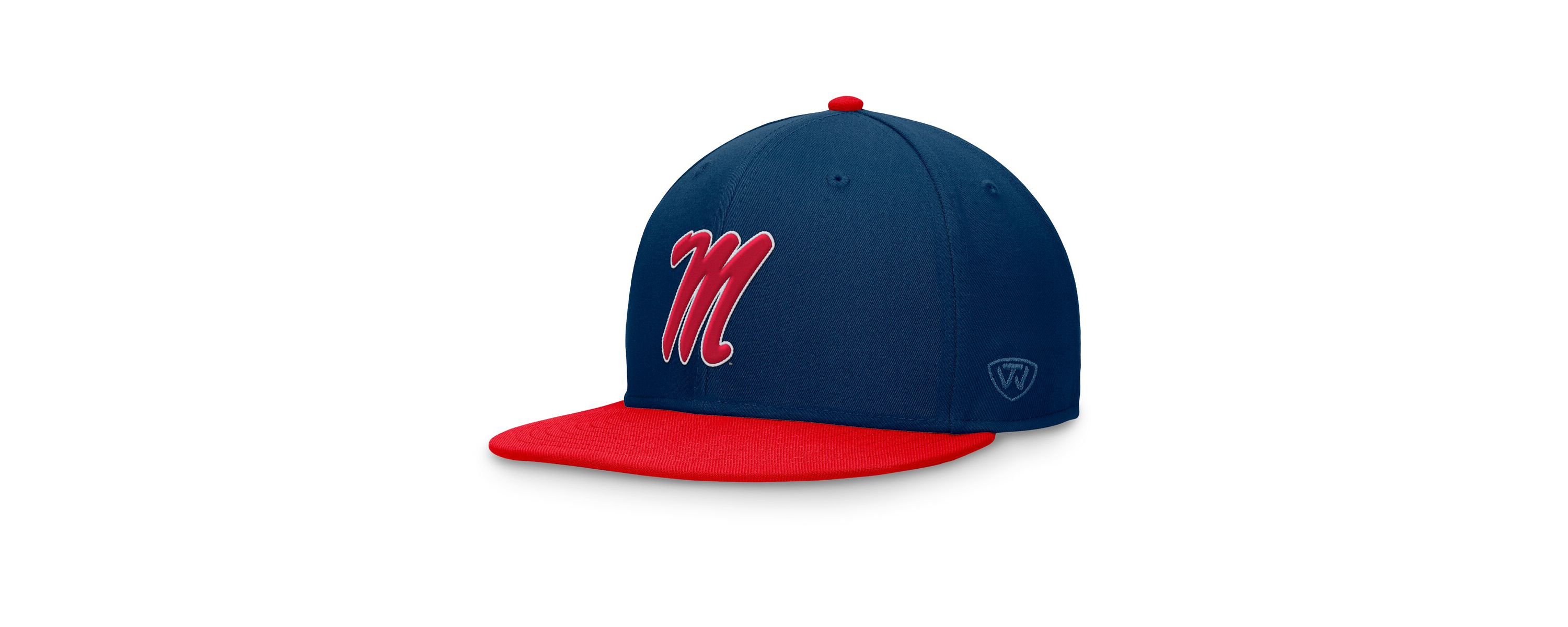 NCAA Red/Navy Ole Miss Rebels Rally Two-Tone Fitted Hat