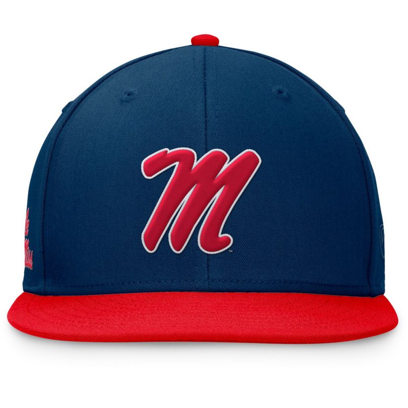 NCAA Red/Navy Ole Miss Rebels Rally Two-Tone Fitted Hat