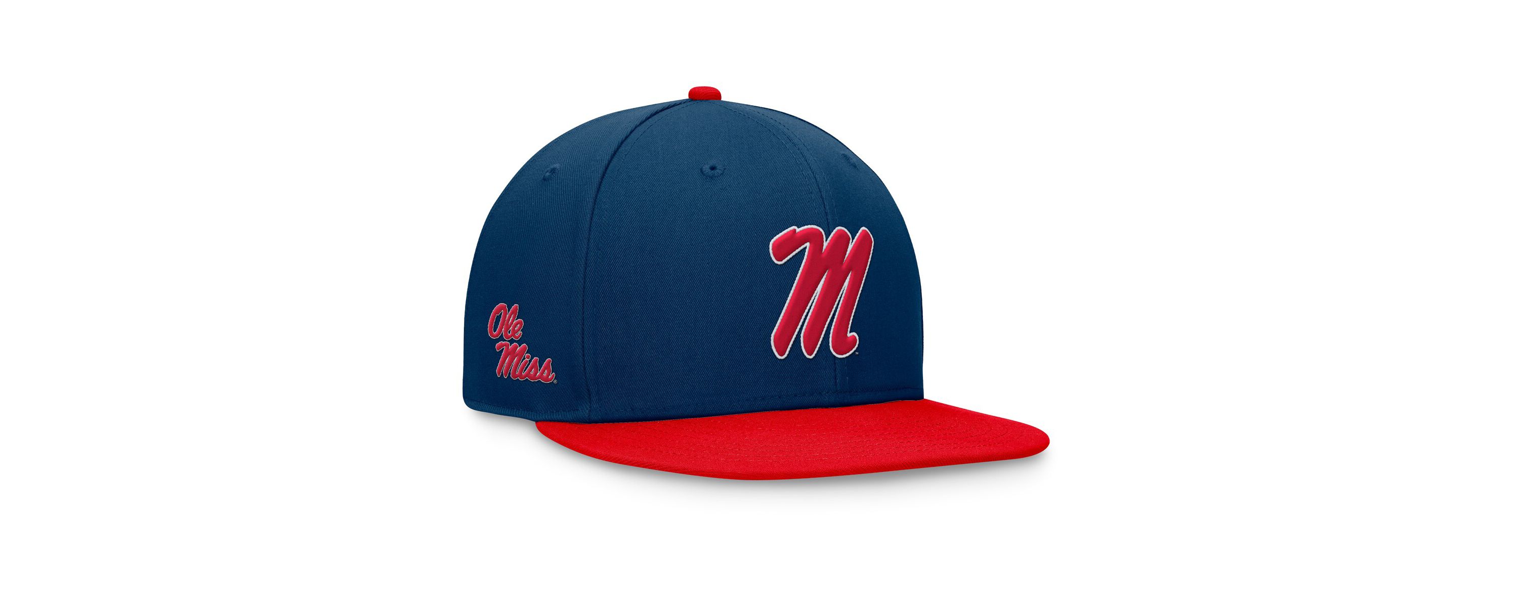 NCAA Red/Navy Ole Miss Rebels Rally Two-Tone Fitted Hat