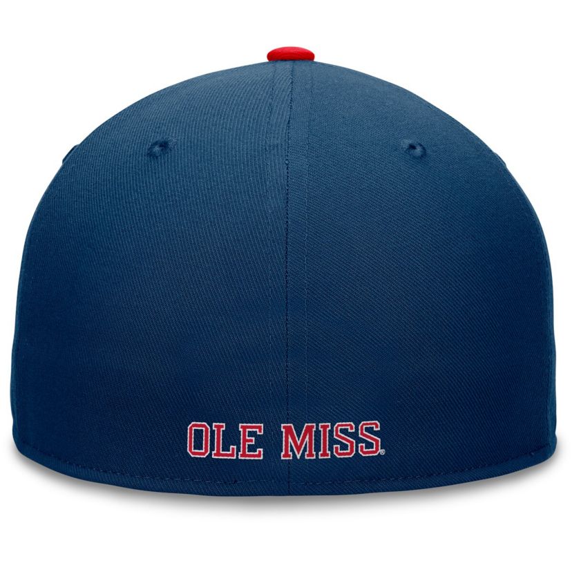 NCAA Red/Navy Ole Miss Rebels Rally Two-Tone Fitted Hat