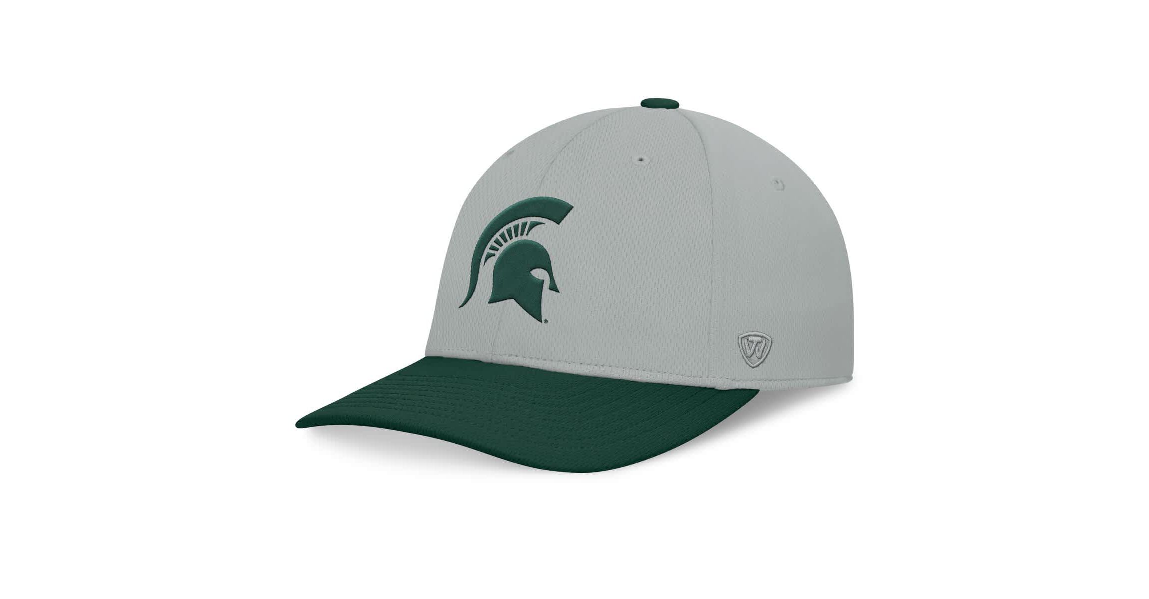 NCAA Gray/Green Michigan State Spartans Mick Flex Hat