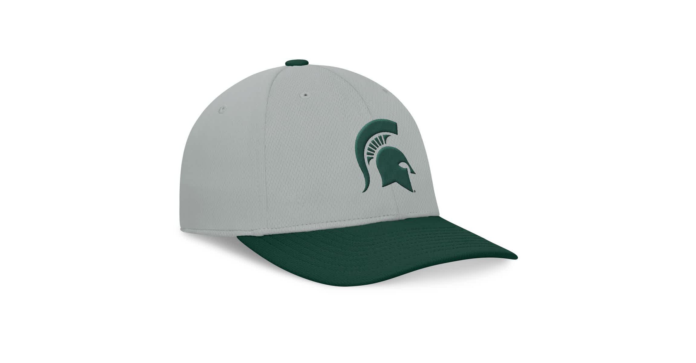 NCAA Gray/Green Michigan State Spartans Mick Flex Hat