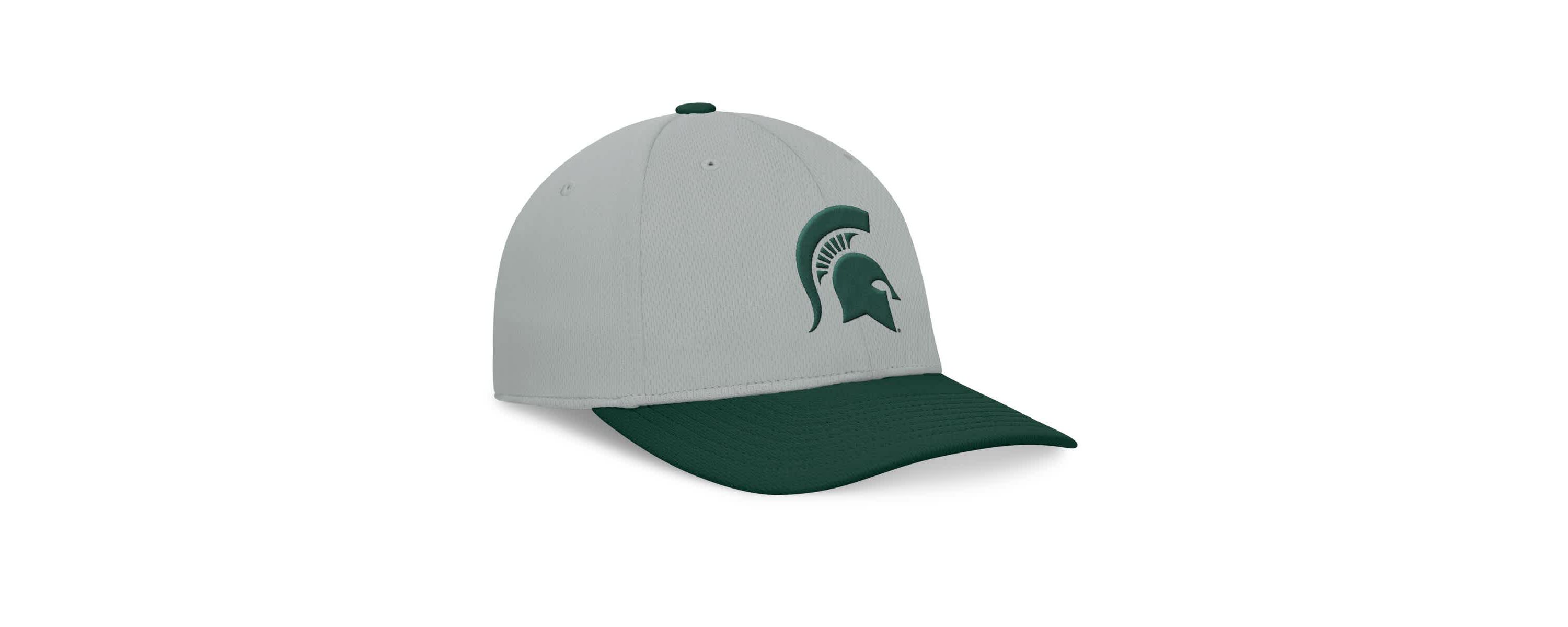 NCAA Gray/Green Michigan State Spartans Mick Flex Hat