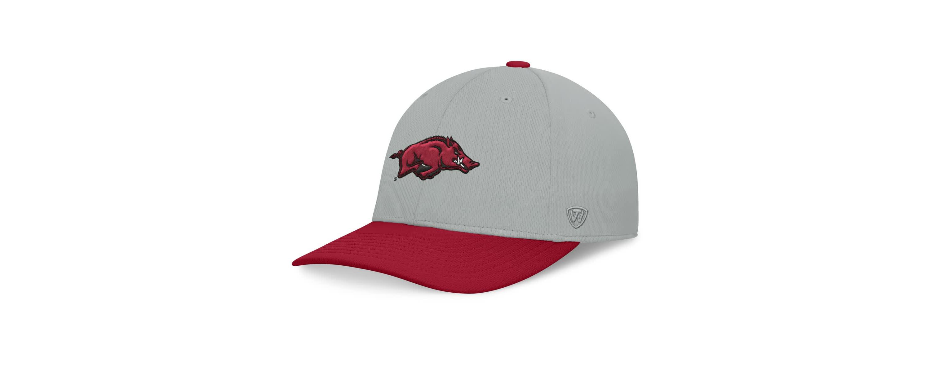 NCAA Gray/Cardinal Arkansas Razorbacks Mick Flex Hat