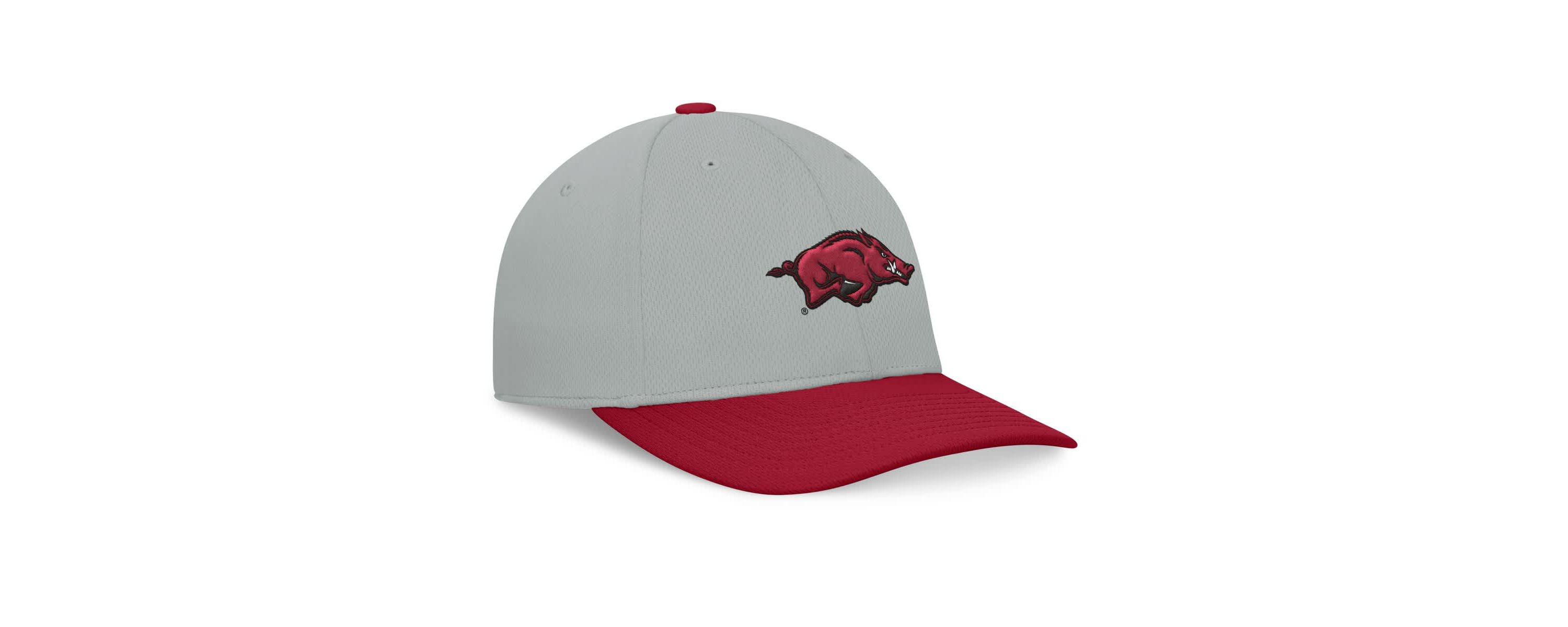 NCAA Gray/Cardinal Arkansas Razorbacks Mick Flex Hat