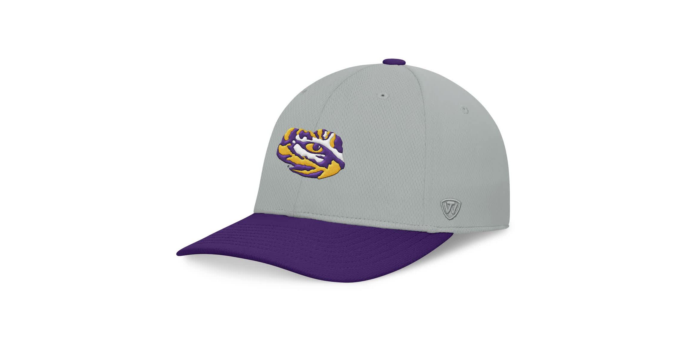 NCAA Gray/Purple LSU Tigers Mick Flex Hat