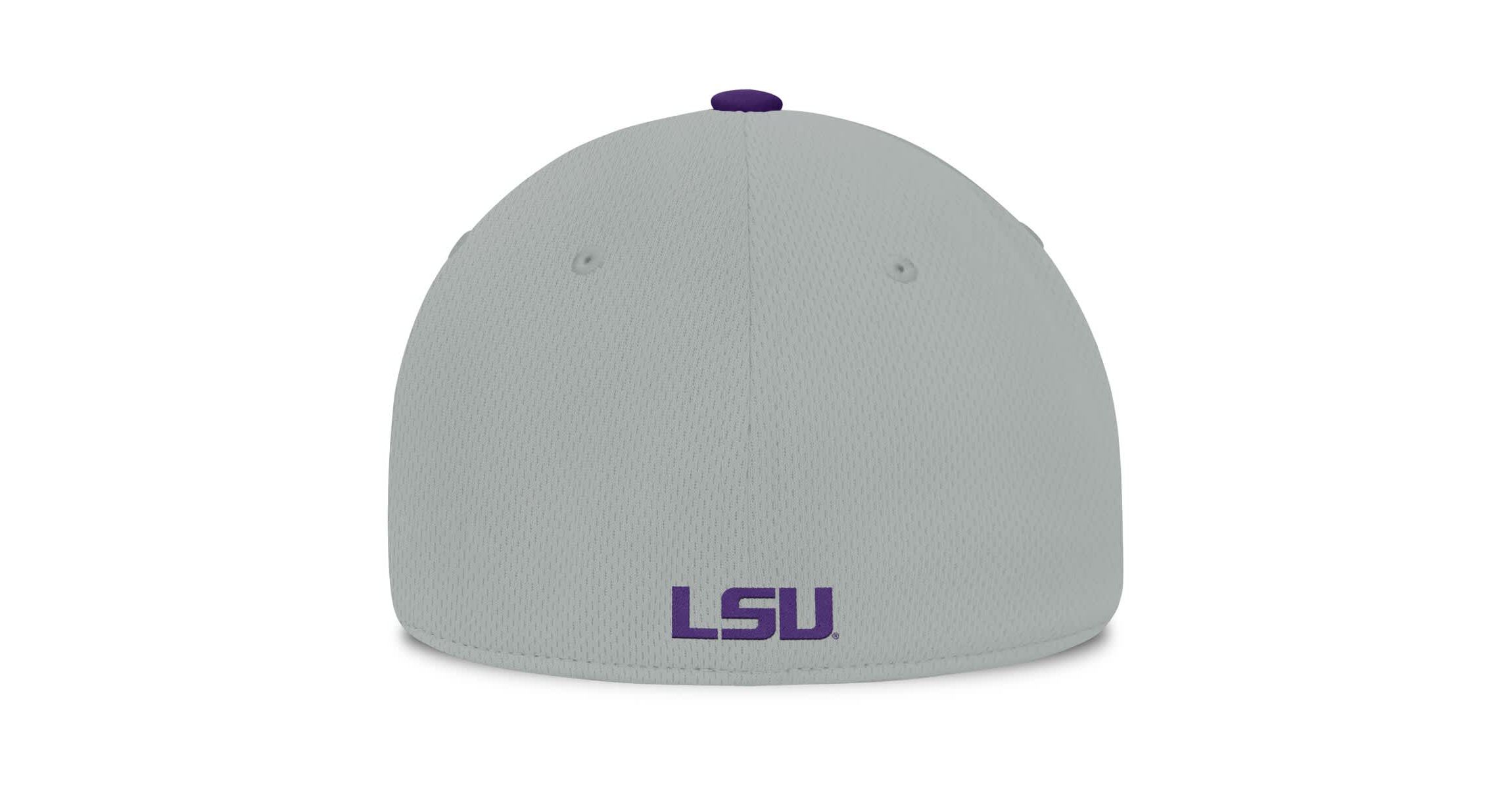 NCAA Gray/Purple LSU Tigers Mick Flex Hat