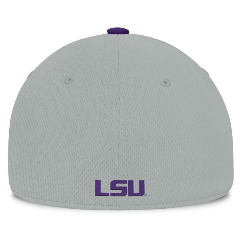 NCAA Gray/Purple LSU Tigers Mick Flex Hat