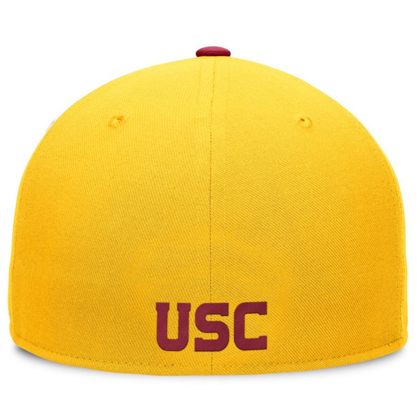 NCAA White/Cardinal USC Trojans Tri-Tone Collector Fitted Hat