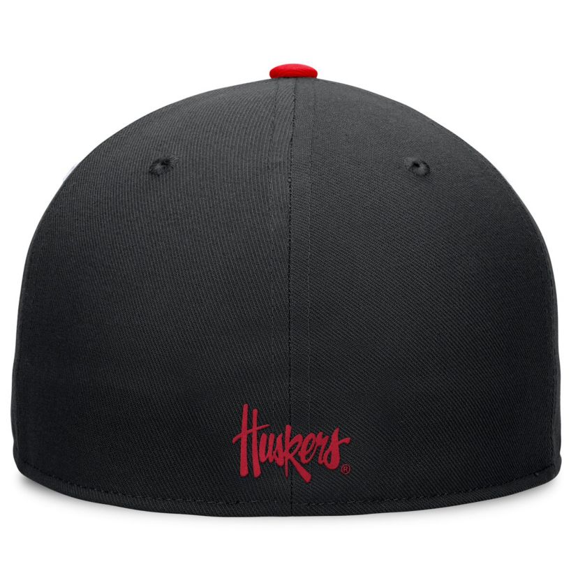 NCAA White/Scarlet Nebraska Huskers Tri-Tone Collector Fitted Hat