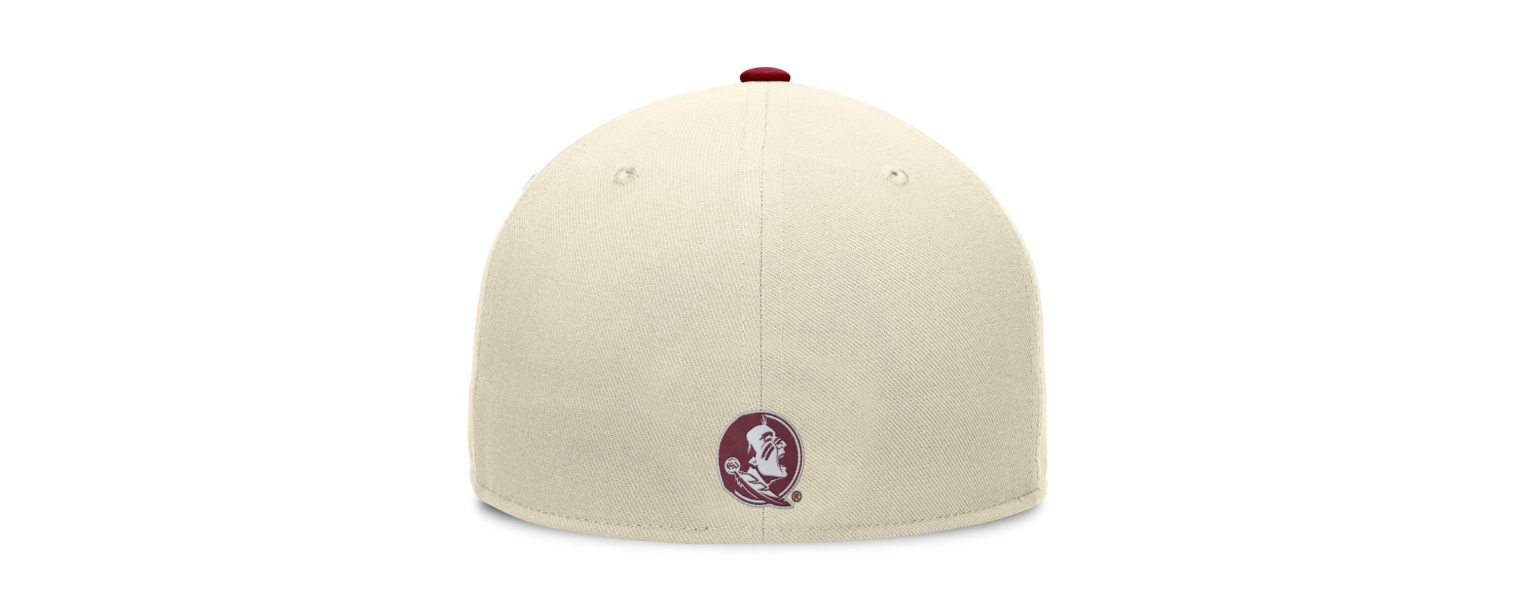 NCAA White/Garnet Florida State Seminoles Tri-Tone Collector Fitted Hat