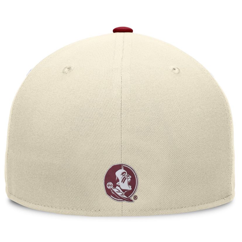 NCAA White/Garnet Florida State Seminoles Tri-Tone Collector Fitted Hat